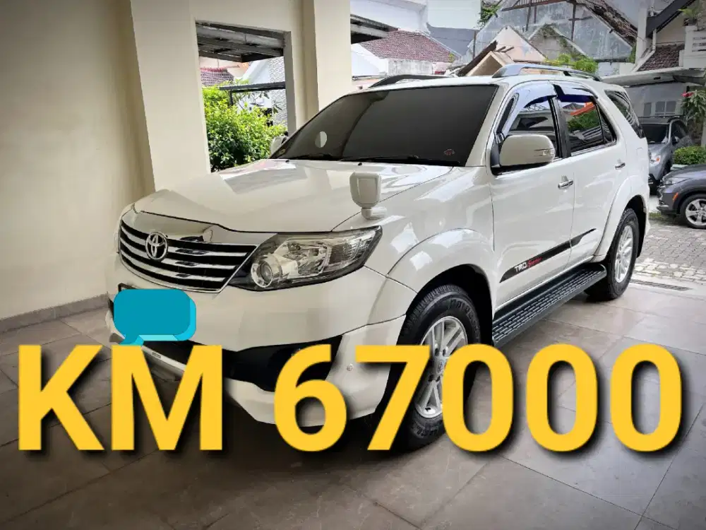 Fortuner trd lux 2.7 KM 67 rb
