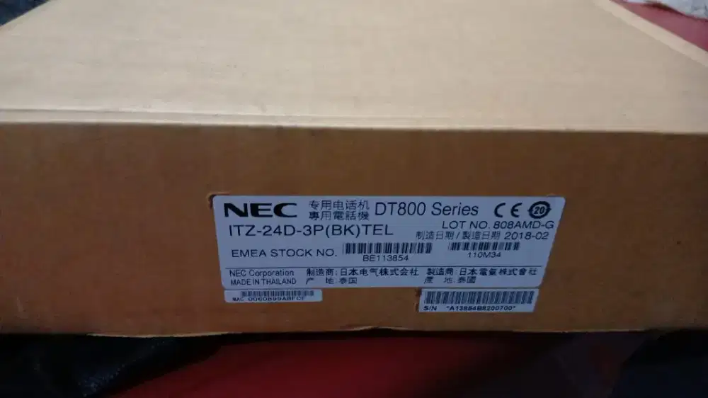 Jual Ip-phone Nec ITZ-24D-3P(BK)Tel DT800 series masih baru
