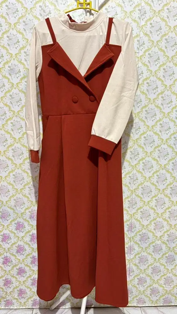 Dress korea gamis umroh kondangan