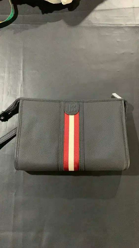 BALLY Clutch Bag Kulit Asli Premium | Tas Pria Elegant & Luxury Style