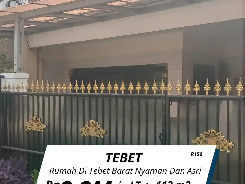 Di jual rumah Tebet Barat lokasi strategis nyaman dan asri (R156)
