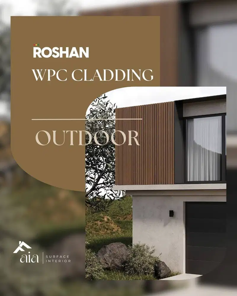 Roshan Wall Cladding Outdoor / WPC Panel Dinding Outdoor | Wall Claddi