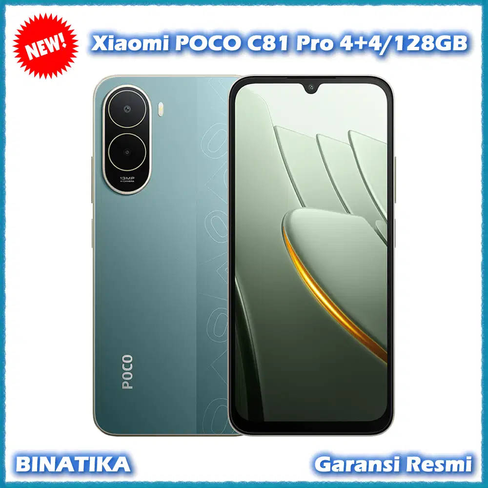 Baru - Xiaomi POCO C81 Pro 4+4/128GB Original Garansi Resmi