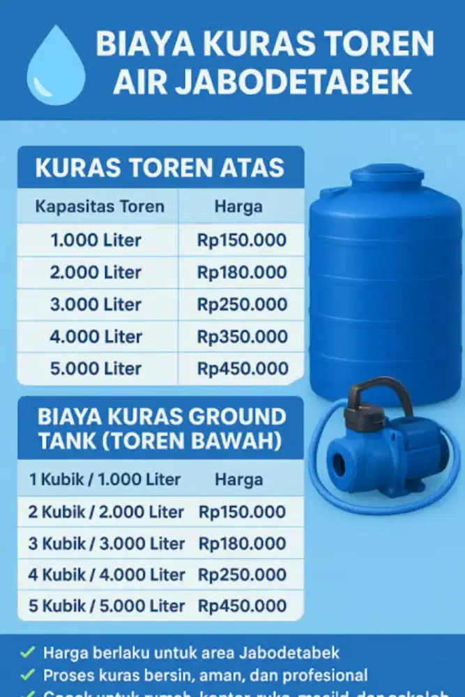 Jasa cuci toren