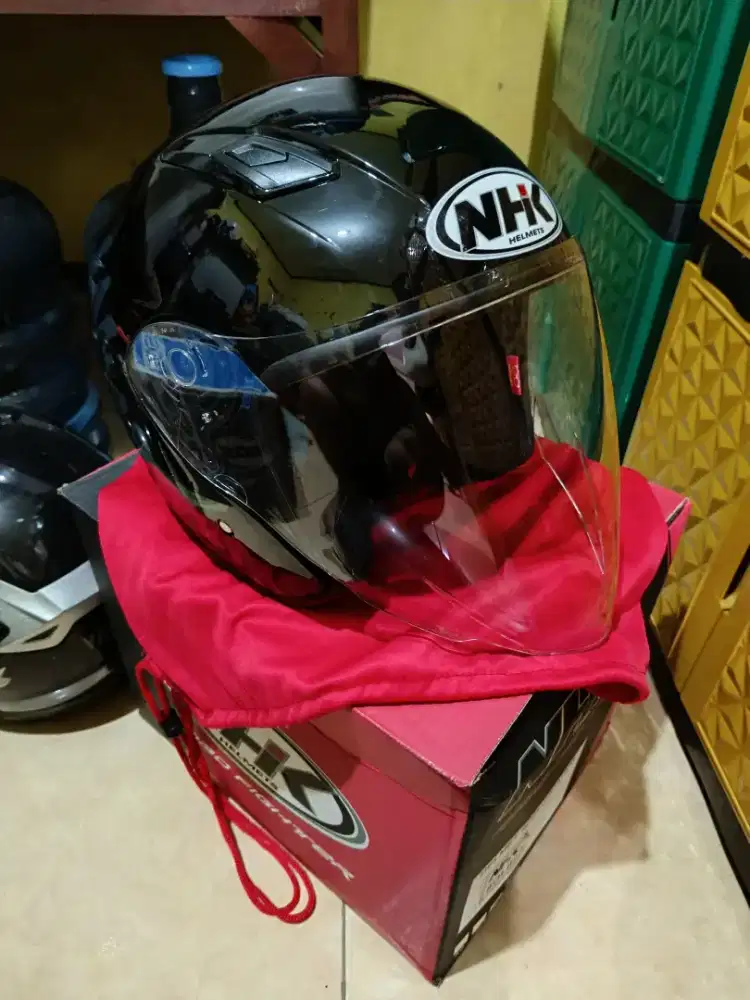 HELM NHK R1 MAX KANJI BLACK PEARL