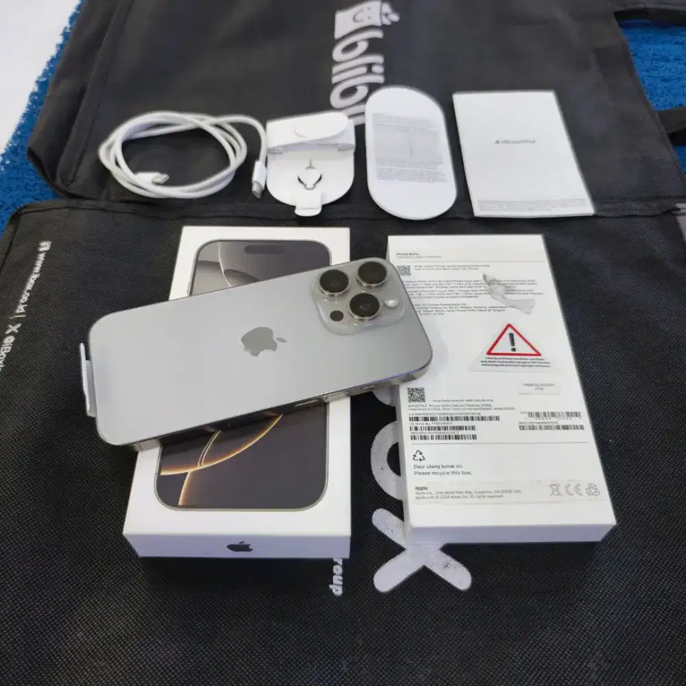 Iphone 16 Pro 512gb 99% like new BH 99% CC 203 resmi iBox Mei 2026