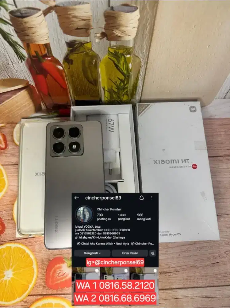 Jual hp likenew Xiaomi 14T 5g 12/512 istimewa garansi panjang 02 2027