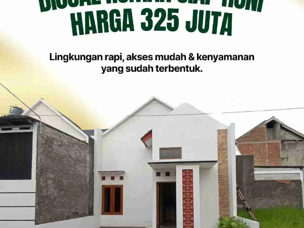 Rumah siap huni model skandinavian murah di dekat kampus UIN Kartasura Sukoharjo