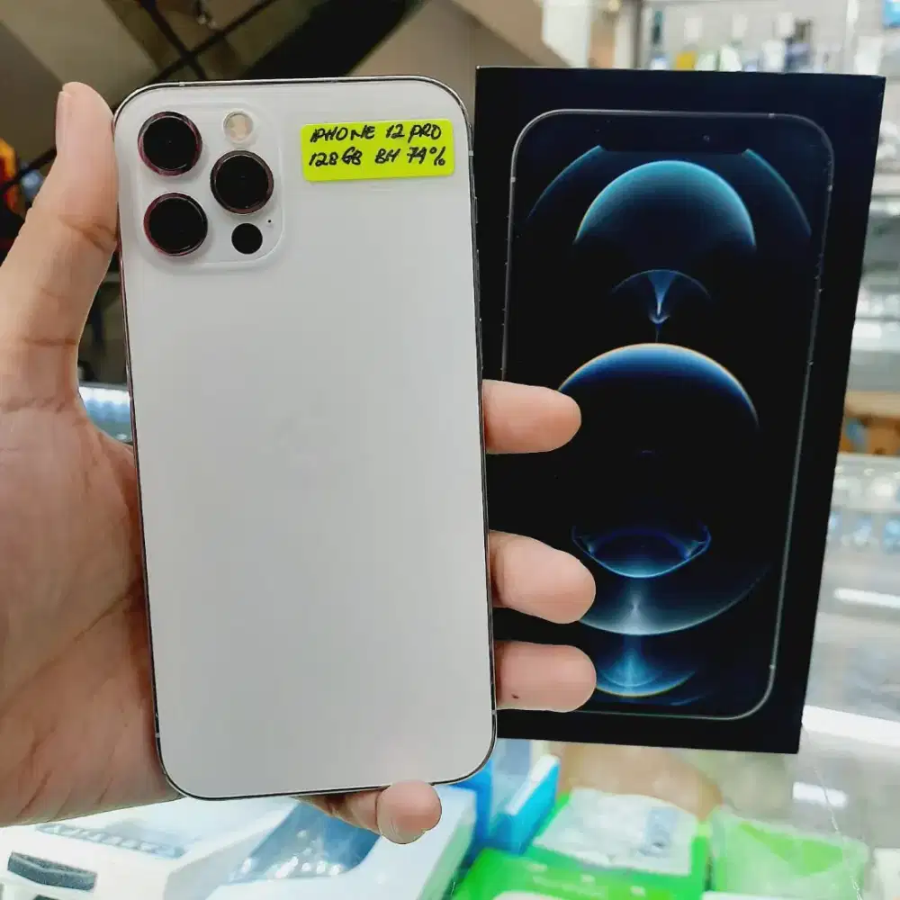 Iphone 12 pro 128 silver grs resmi