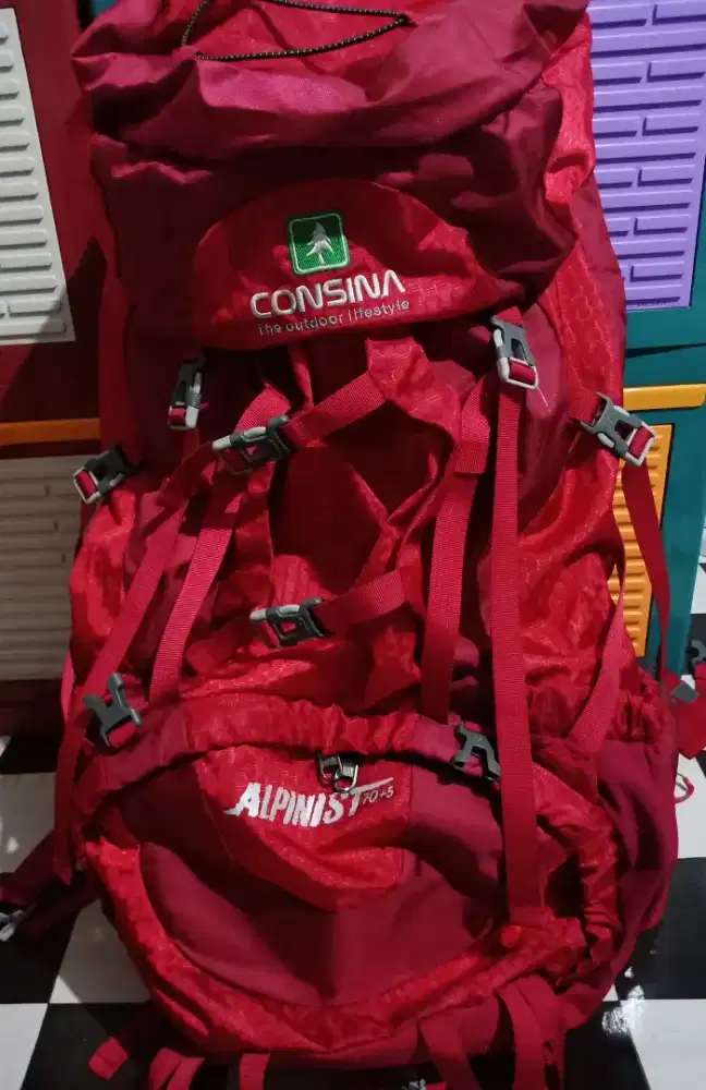 Tas Carrier 75 Liter, barang masih Ok 99%