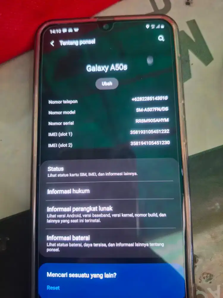 Samsung a50s hitam