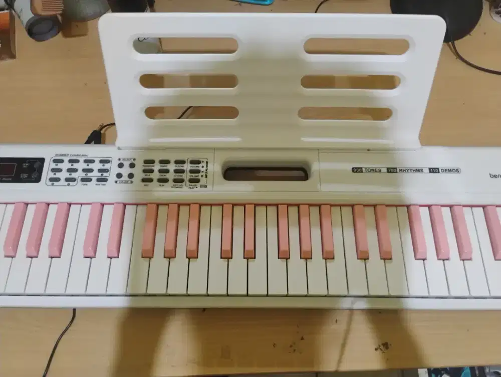 Piano digital benston 88 tuts warna pink