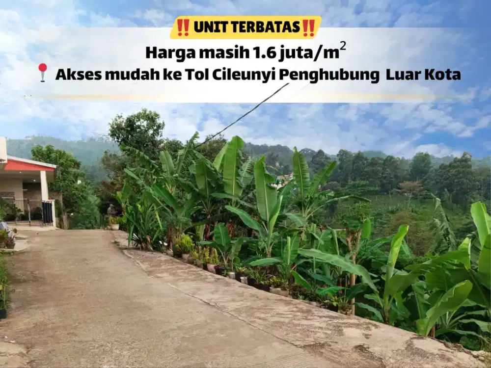 Lahan Premium Dekat Tol Cileunyi – Cocok Bangun Café Hits & Resto Alam