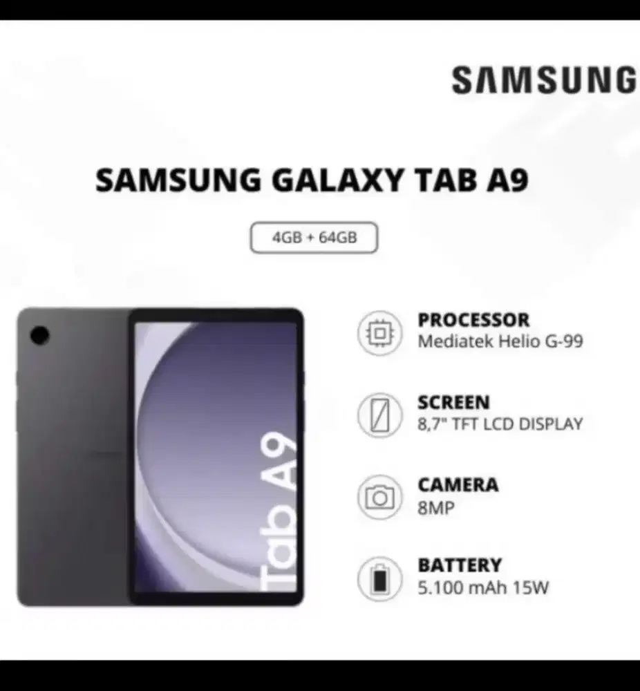 Samsung Tab A9 Wifi