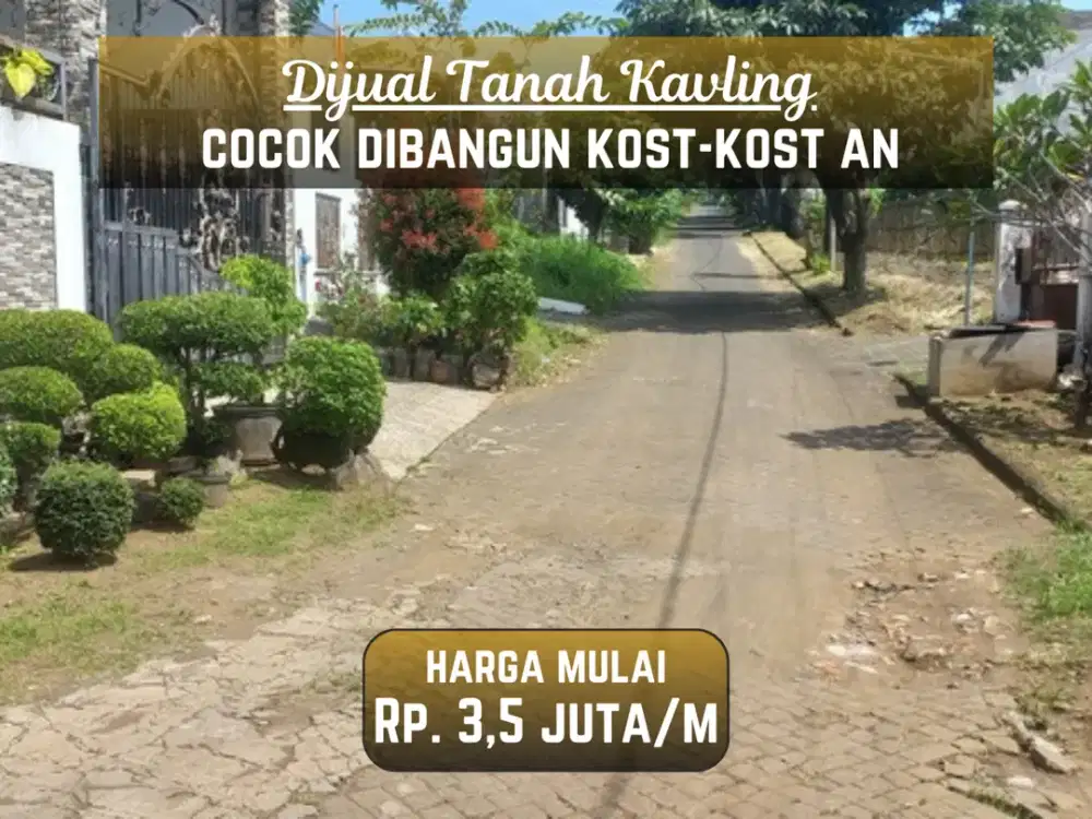 Cocok Bangun Kos Kosan 5 Menit Apartemen Begawan Tlogomas Malang SHM Tanah Kavling Perumahan
