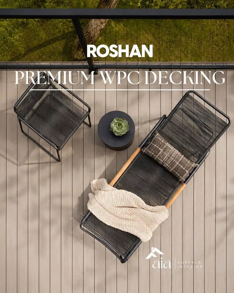 WPC Decking Roshan Outdoor Motif Kayu / Anti Air Anti Rayap