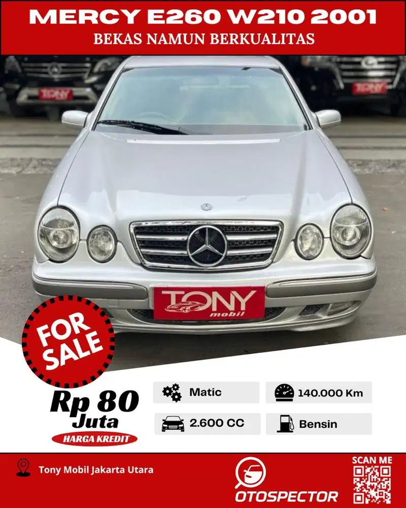 Antik Mercedes Benz E260 W210 2001 Silver