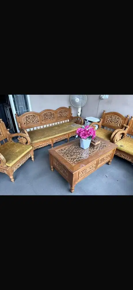 Kursi kayu jati 3.1.1.1 + meja