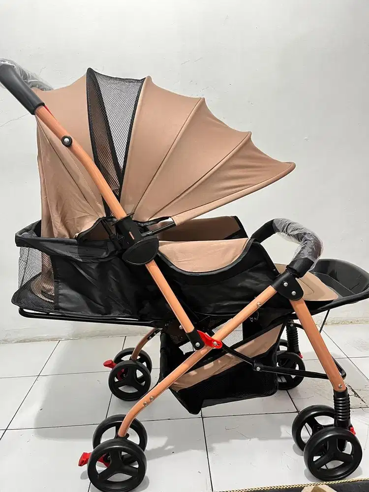 STROLLER BEIGE BISA 2 ARAH