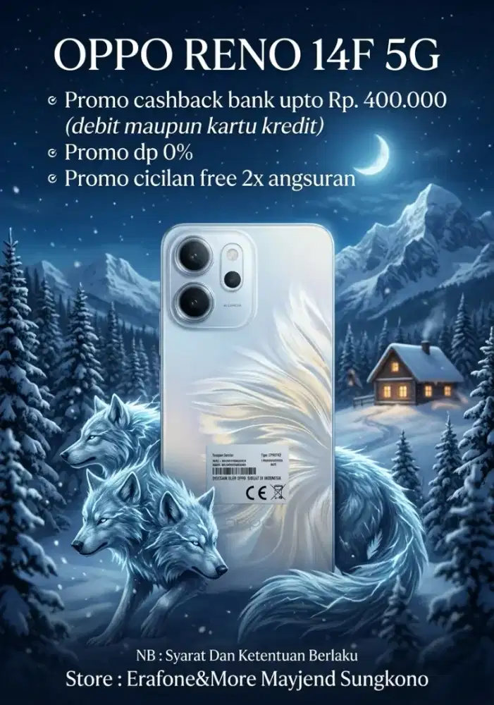OPPO RENO 14F 5G 12/256 PROMO CASHBACK