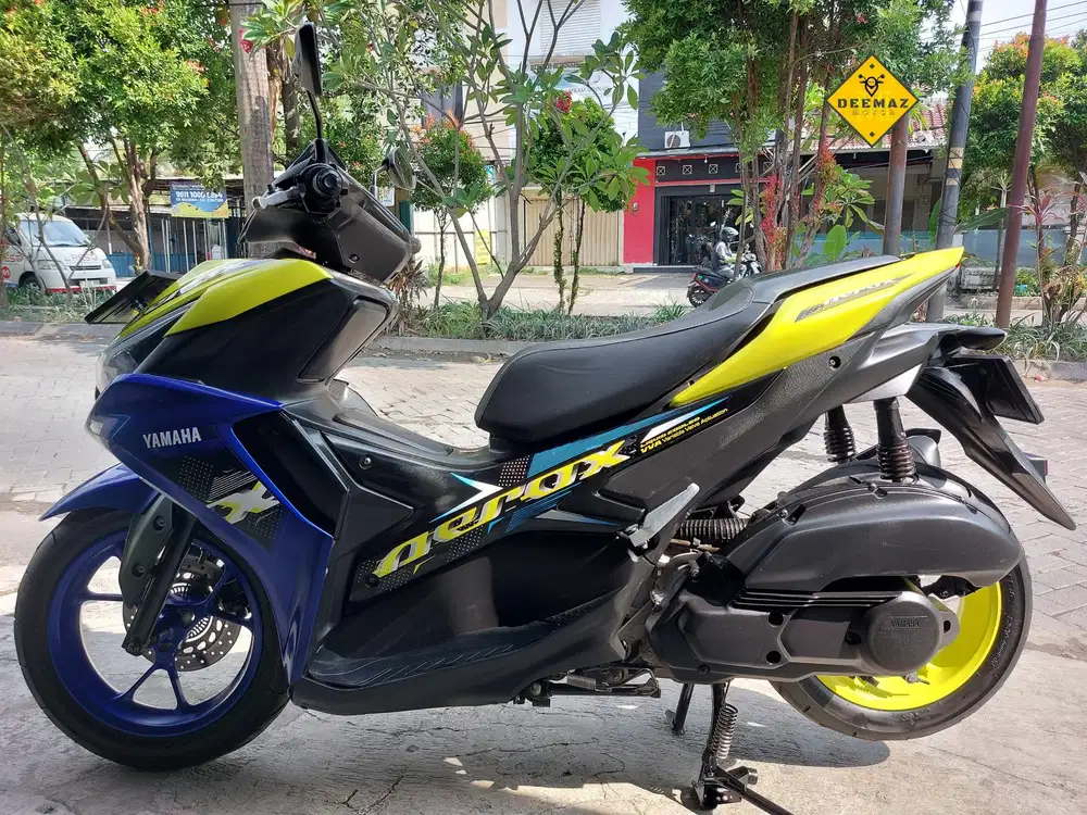 (DP 300 Rb)‼️ Yamaha Aerox Connected Kuning Biru 2023 Cash / Kredit
