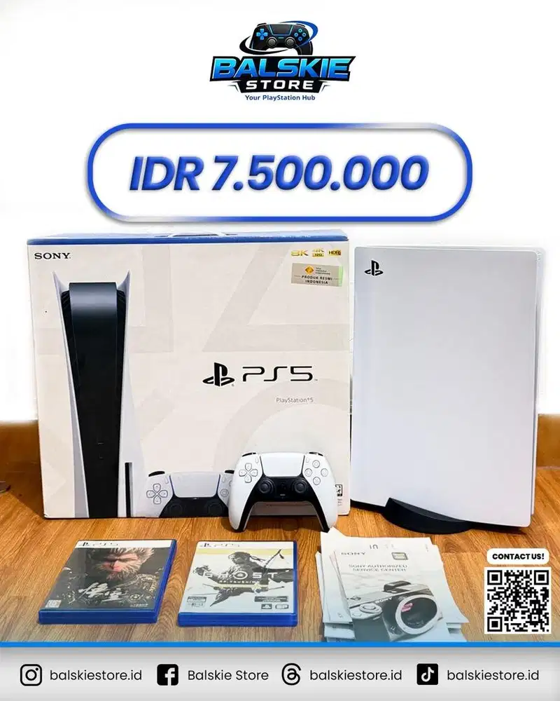PS5 FAT DISC SERI 11 EX GARANSI SONY INDONESIA