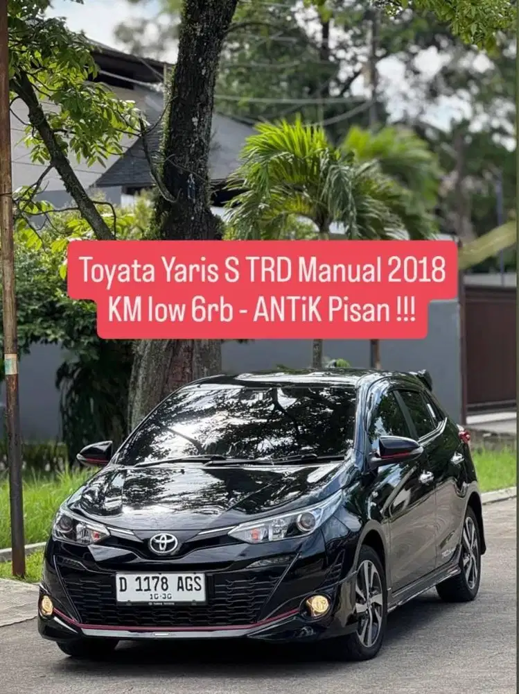 ANTiK KM low 6rb - Yaris S TRD Manual 2018 pk an 2019 murah bandung