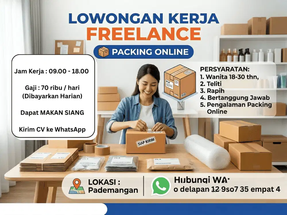 freelance packing online shop