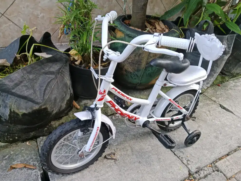Sepeda anak warna putih