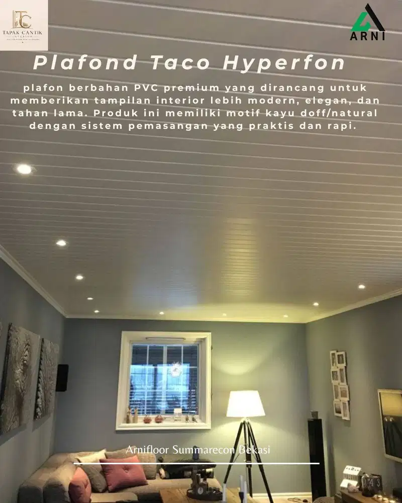 Plafond taco hyperfon 4 meter/6 meter jual perbatang