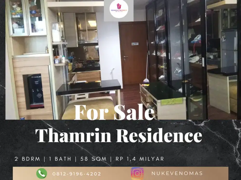 Dijual Aparrtement Thamrin Residence 2BR Full Furnished Tower C