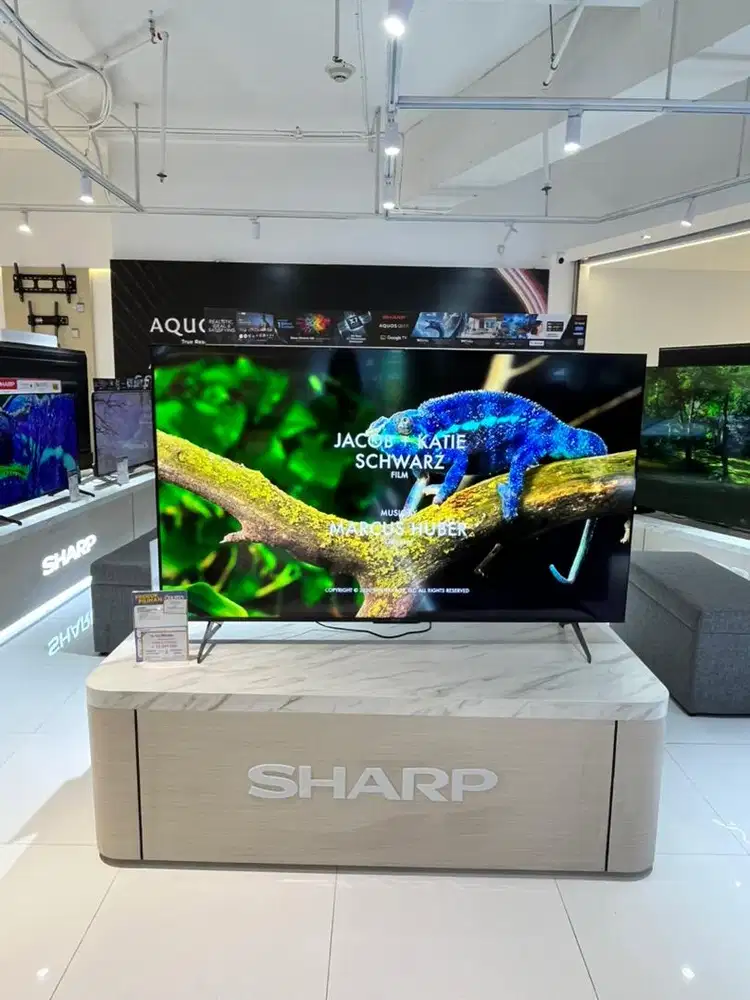 SHARP 4K QLED GOOGLE TV 65 INCH, BISA CICILAN 0%