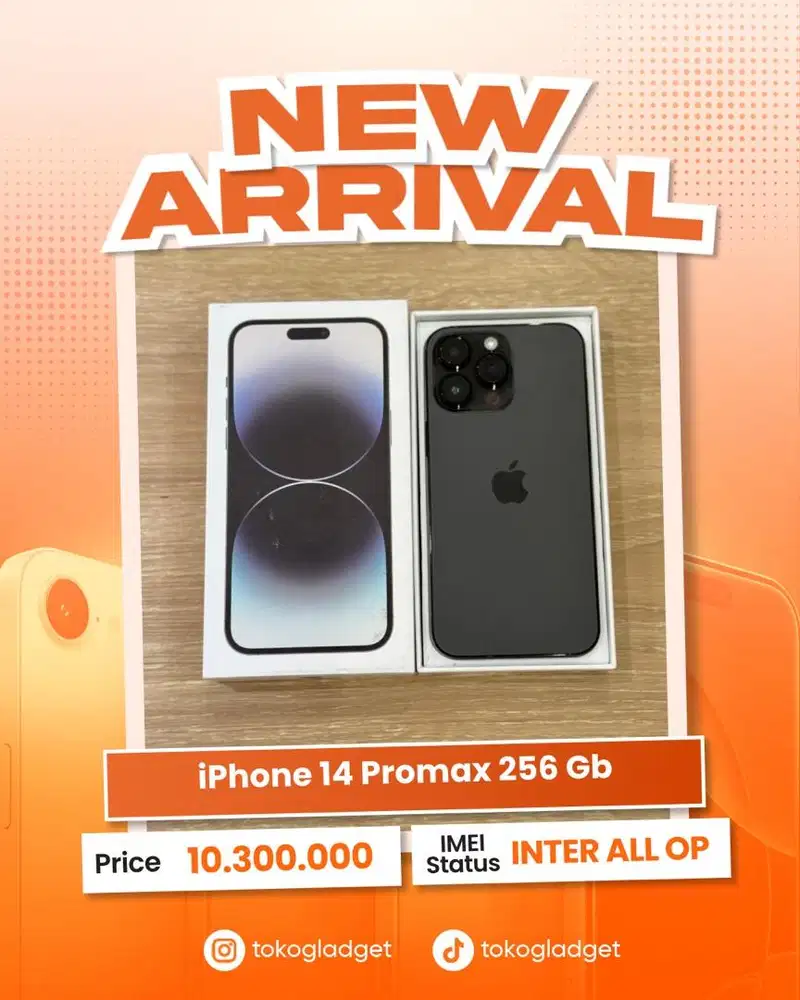 iPhone 14 Promax 256 Gb ex INTER ALL OPERATOR