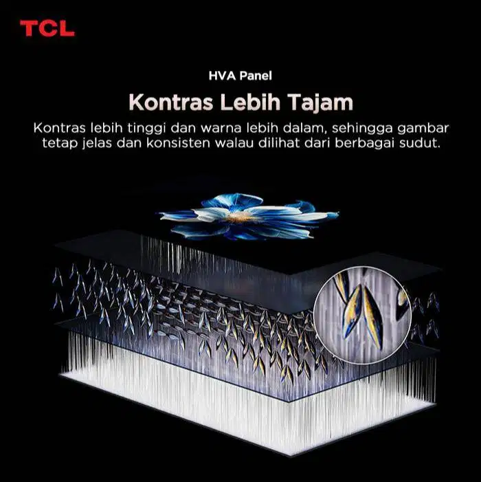 LED Google TV TCL 43V6D Android Digital HVA panel Dolby Baru Resmi