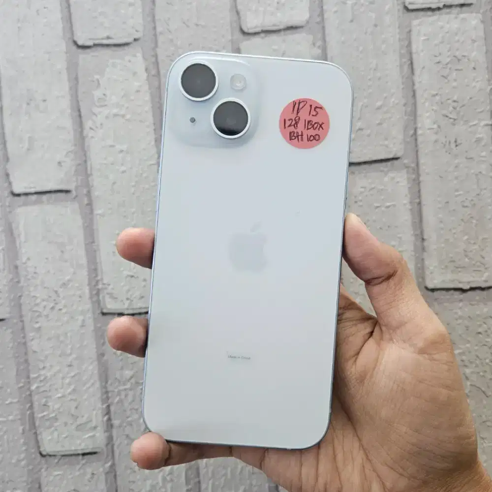 iPhone 15 128 Blue, Ibox blibli second like new