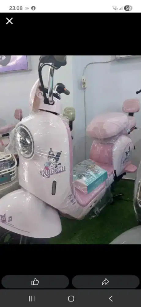 Jual Sepeda Listrik Karakter Kuromi Merk Nuv Nyra Dinamo 850W