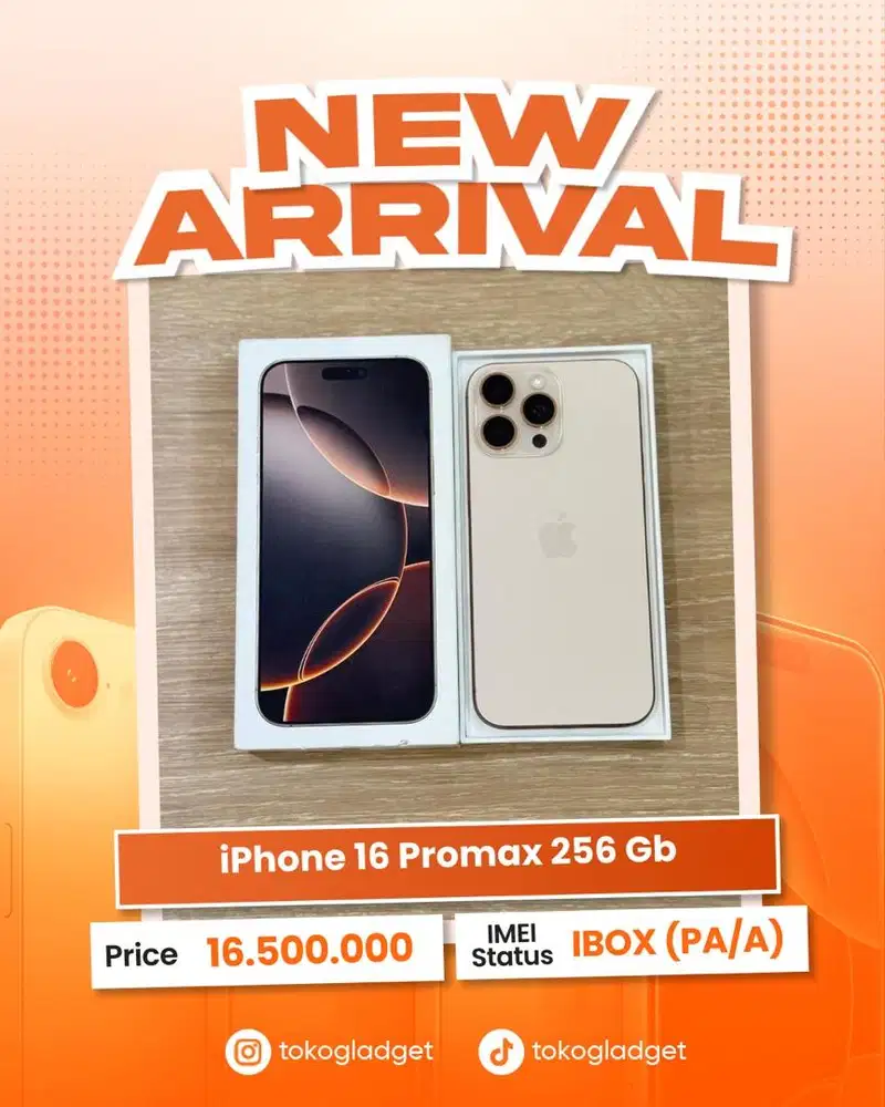 iPhone 16 Promax 256 Gb ex IBOX