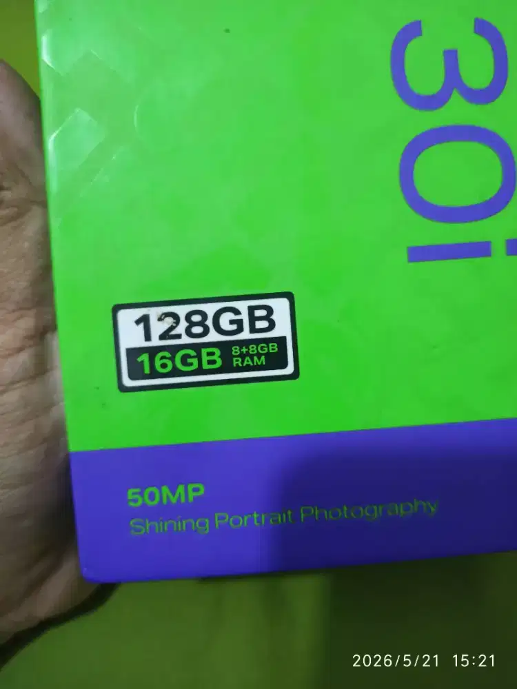 Infinix HOT 30i 8+8/128GB Fullset Original No Minus