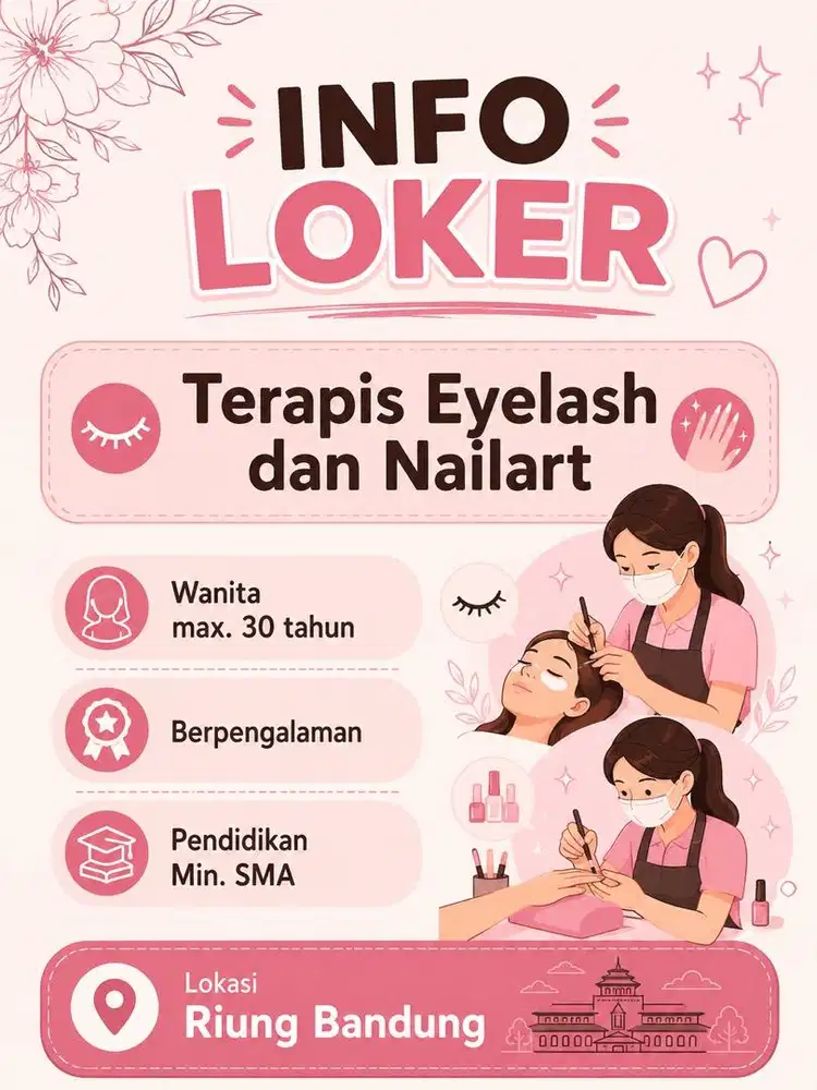 Terapis Eyelash dan Nail Art