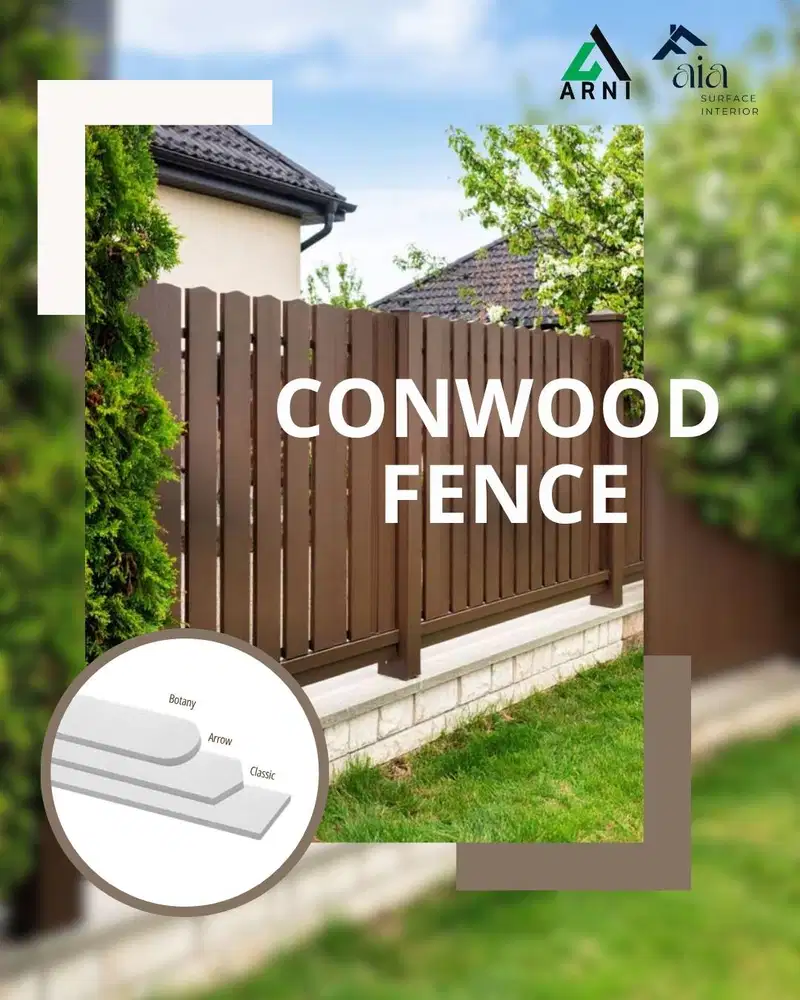 CConwood Fence Premium Outdoor | Untuk Pagar Modern