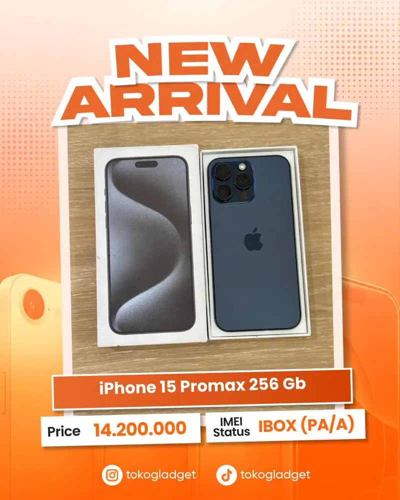 iPhone 15 Promax 256 Gb ex IBOX