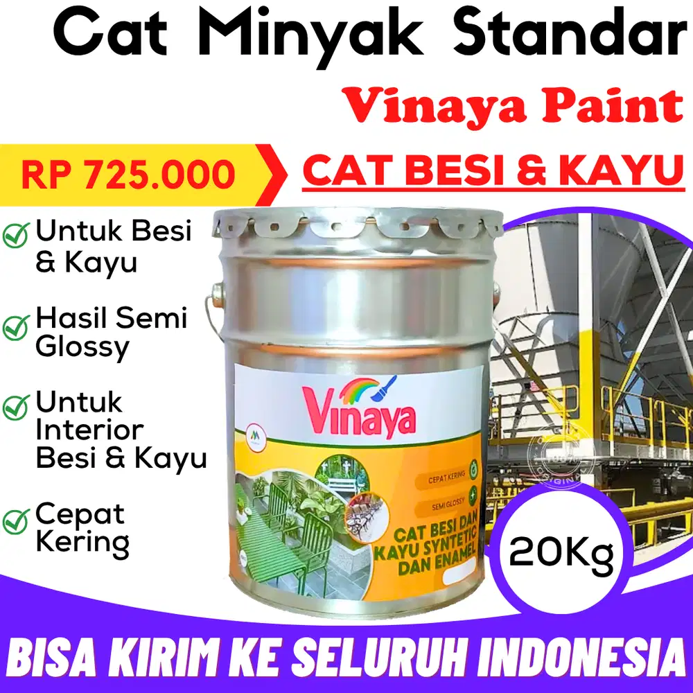 Cat Minyak Kayu & Besi Daya Rekat Kuat Tidak Mudah Mengelupas
