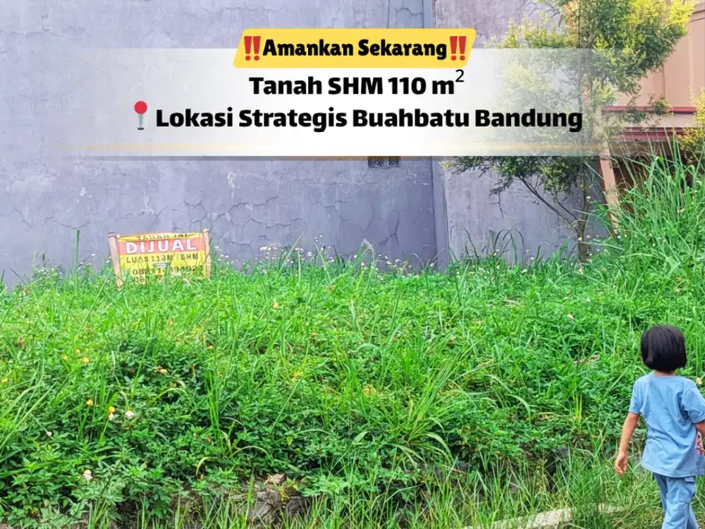 Tanah 110 m² Harga Kompetitif – Dekat Fasilitas Kota