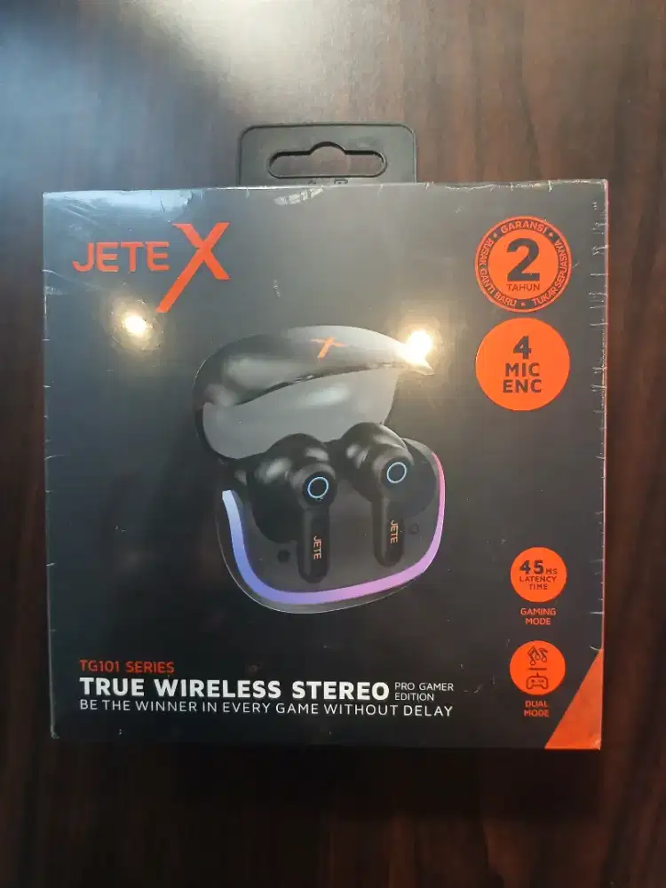 TWS Gaming with RGB JETE TG101 ENC 4 Mic 45m/s Low Latency