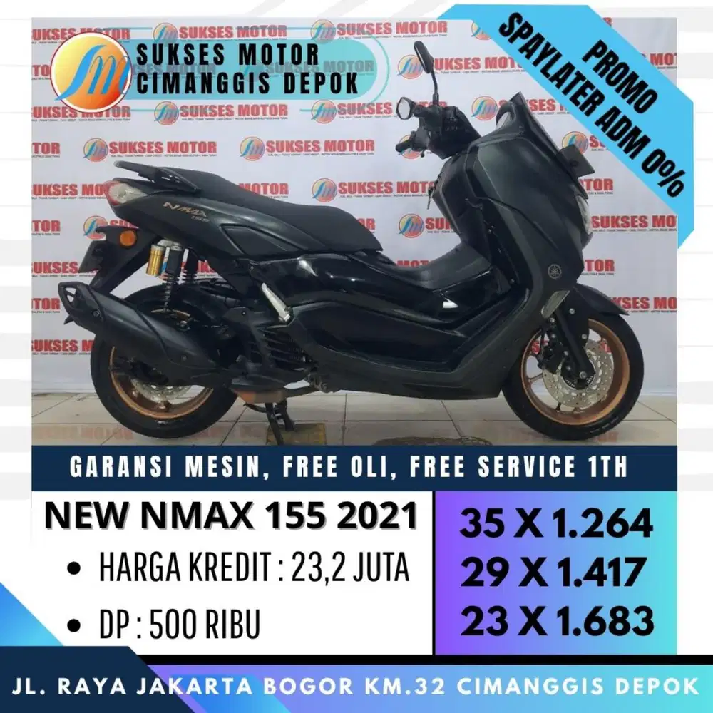 NEW NMAX 155 2021 PROMO KREDIT DP 500 UNIT BERGARANSI [SUKSES MOTOR]