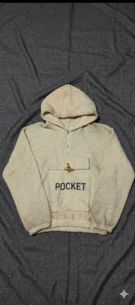 Hoodie Sherpa type bulu domba