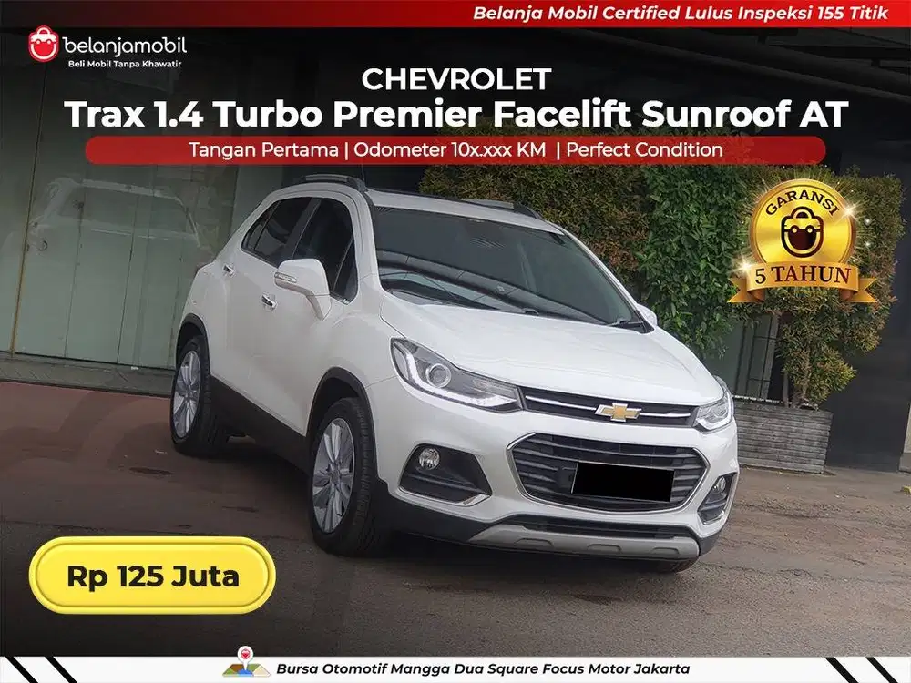 [ GARANSI 5TH ] Chevrolet Trax 1.4 Turbo Premier Sunroof AT 2018/2019