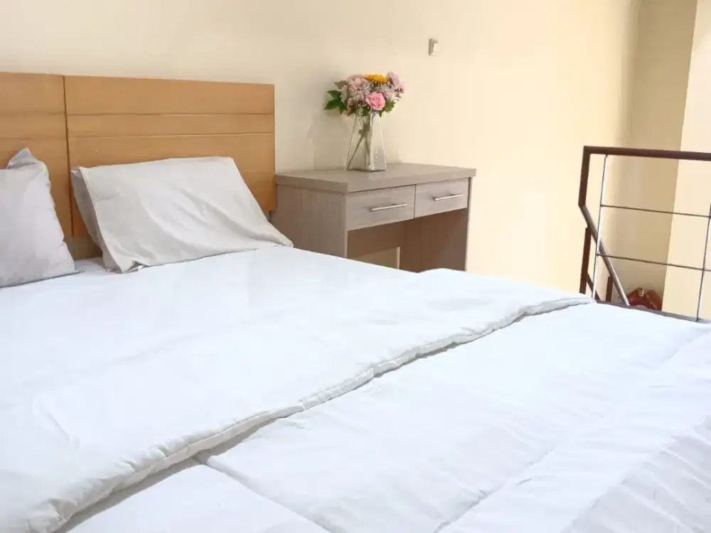 Sewa Apartemen Jakarta Barat | Studio Mezzanine Semi Furnished | D'loft Palmerah Dekat BINUS Kemanggisan, Akses Tol Slipi & Kebon Jeruk