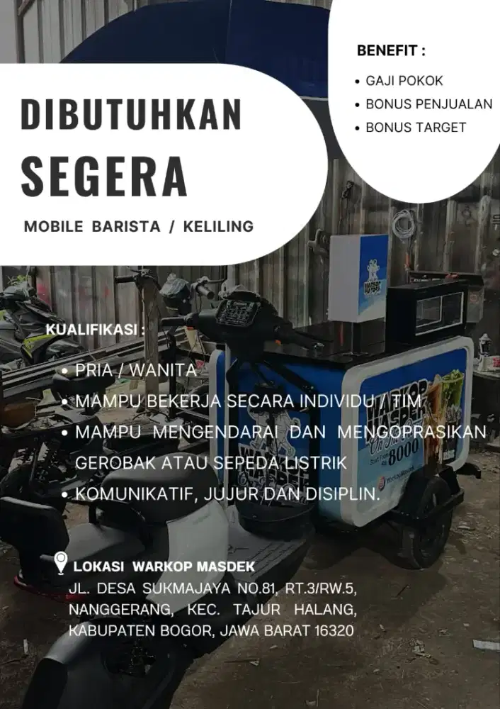 LOWONGAN RIDERS KOPI KELILING