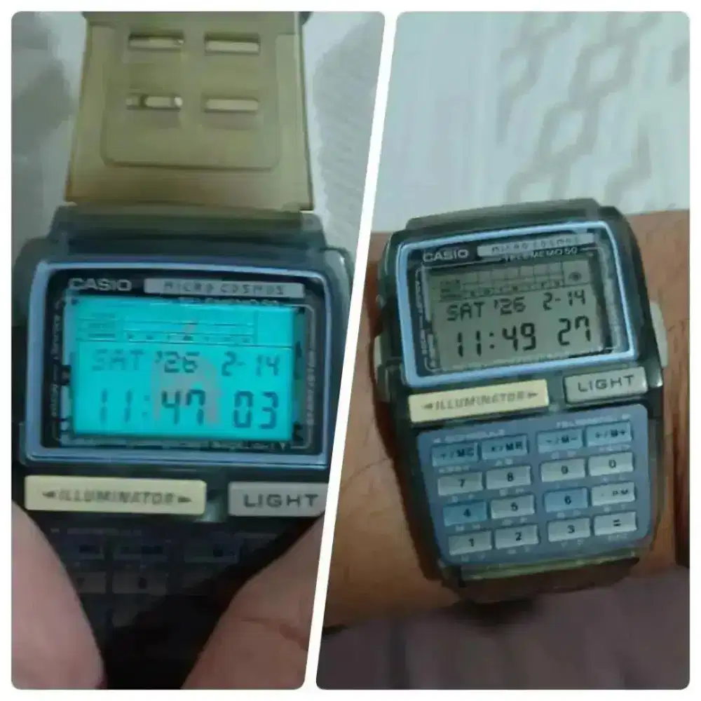 casio dbc-63 edisi micro cosmos blue mulus langka